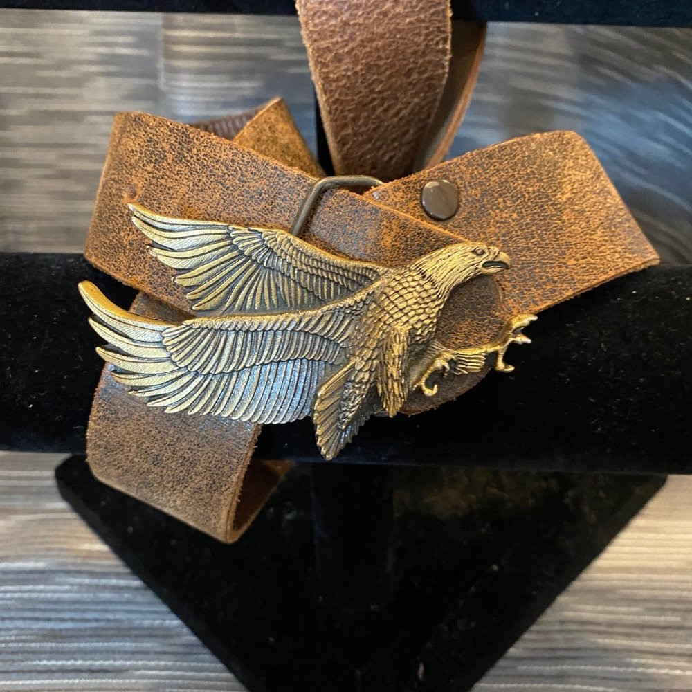 Vintage Brass Eagle Belt Buckle